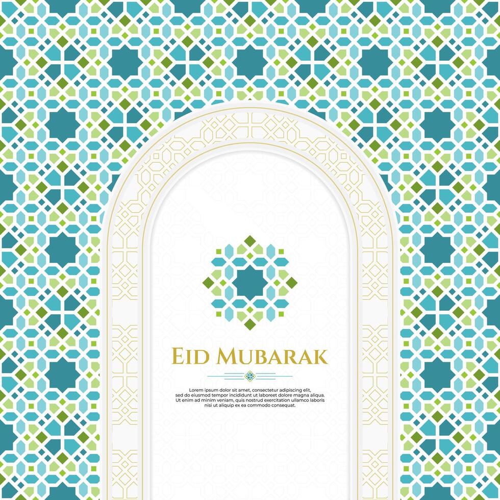 oriental saludo diseño para cultura o islámico tema, especialmente para Ramadán o eid Mubarak vector