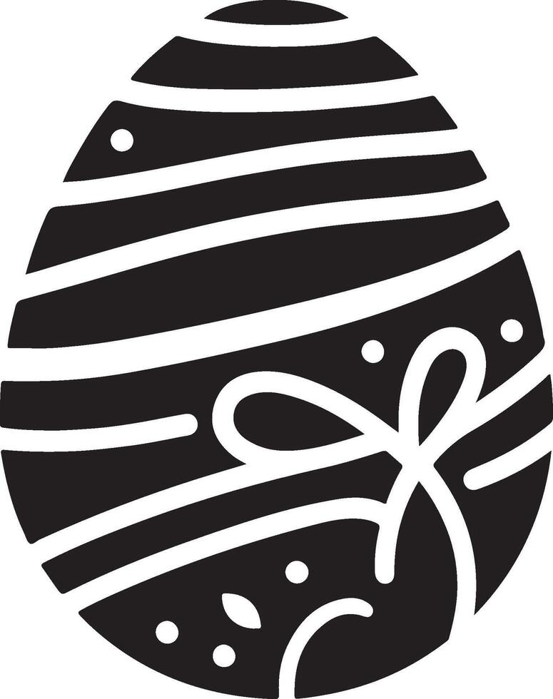 About Easter Egg silhouette vector