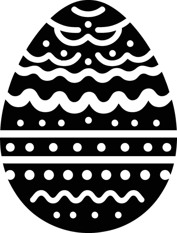 About Easter Egg silhouette vector