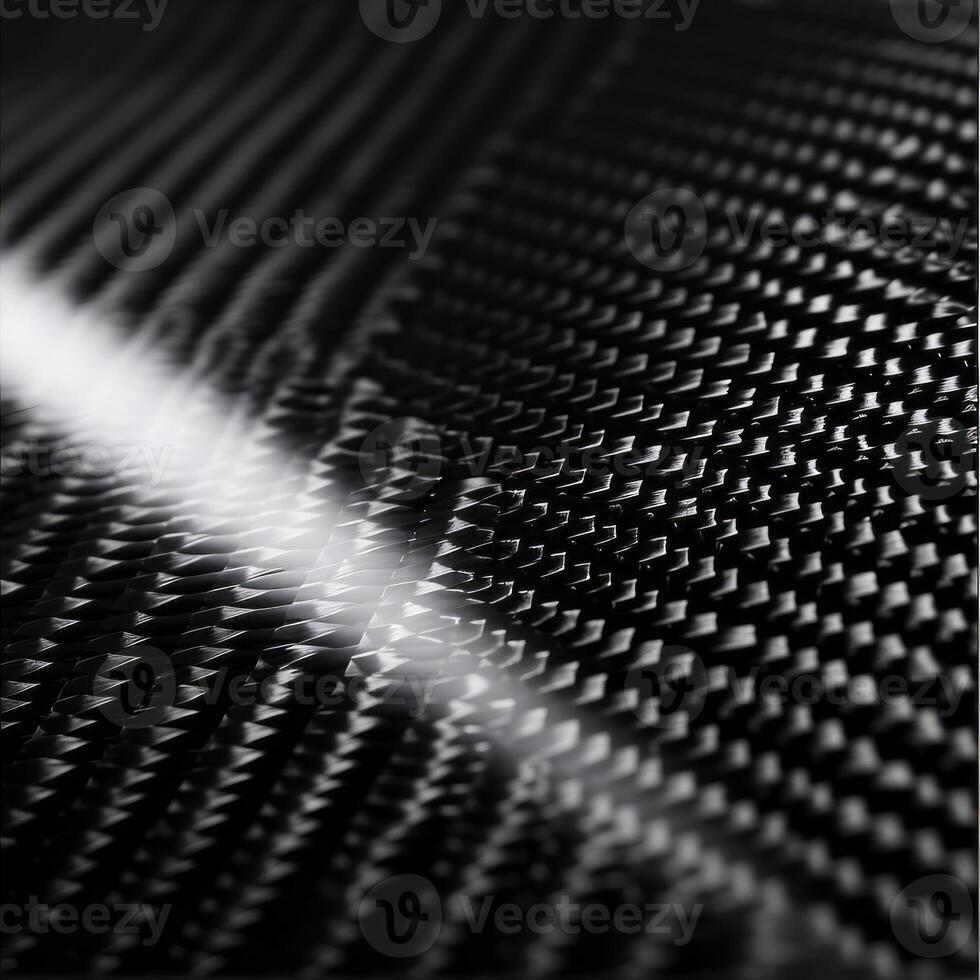 AI generated Close-up of a black metallic surface with a wavy, ripple pattern creating an abstract texture photo