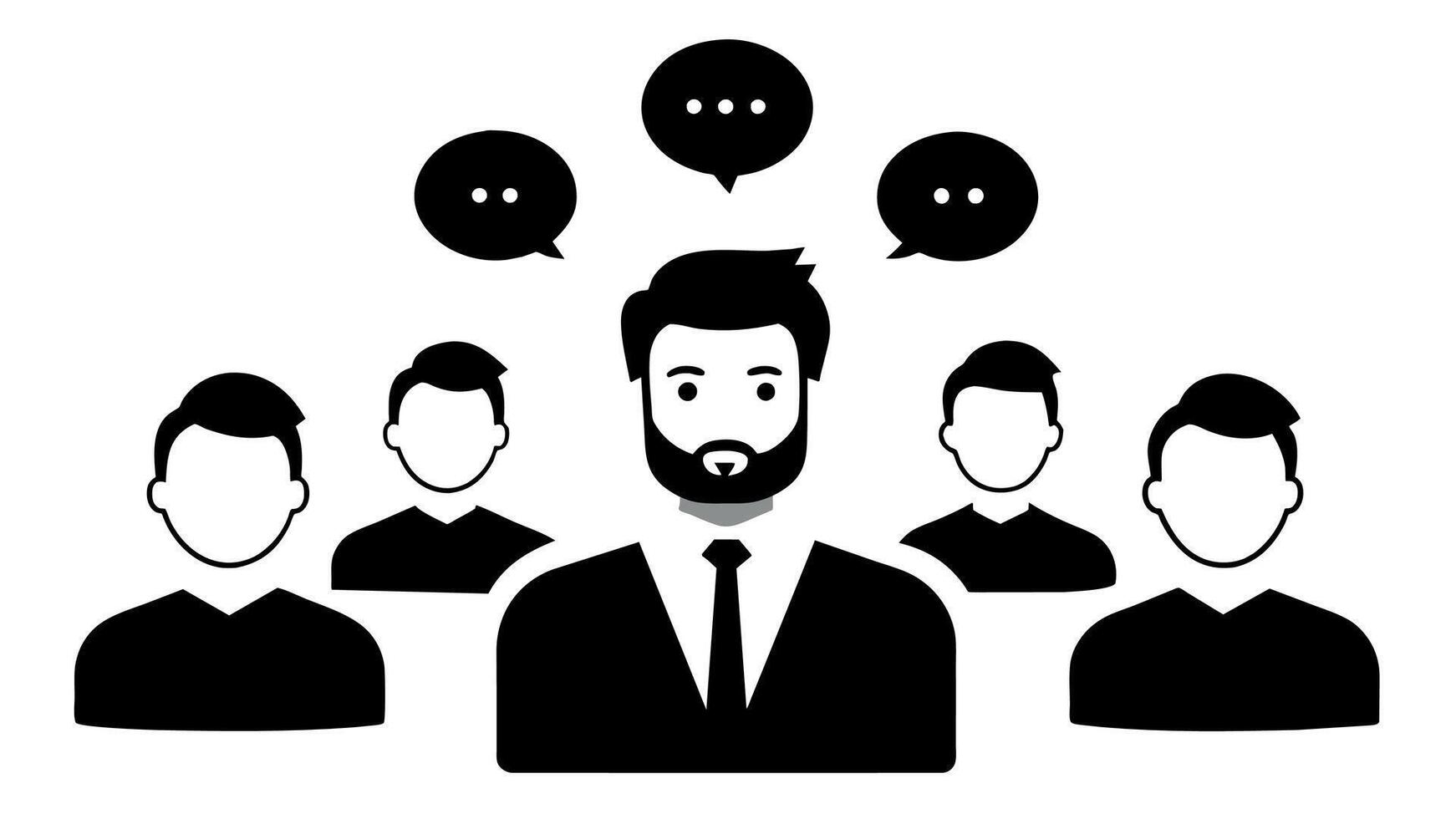 Mastering Effective Communication The Art of Engaging with Colleagues vector