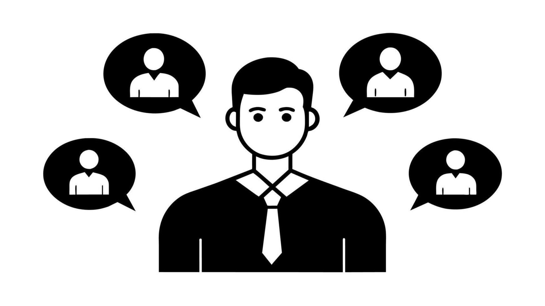 Mastering Effective Communication The Art of Engaging with Colleagues vector