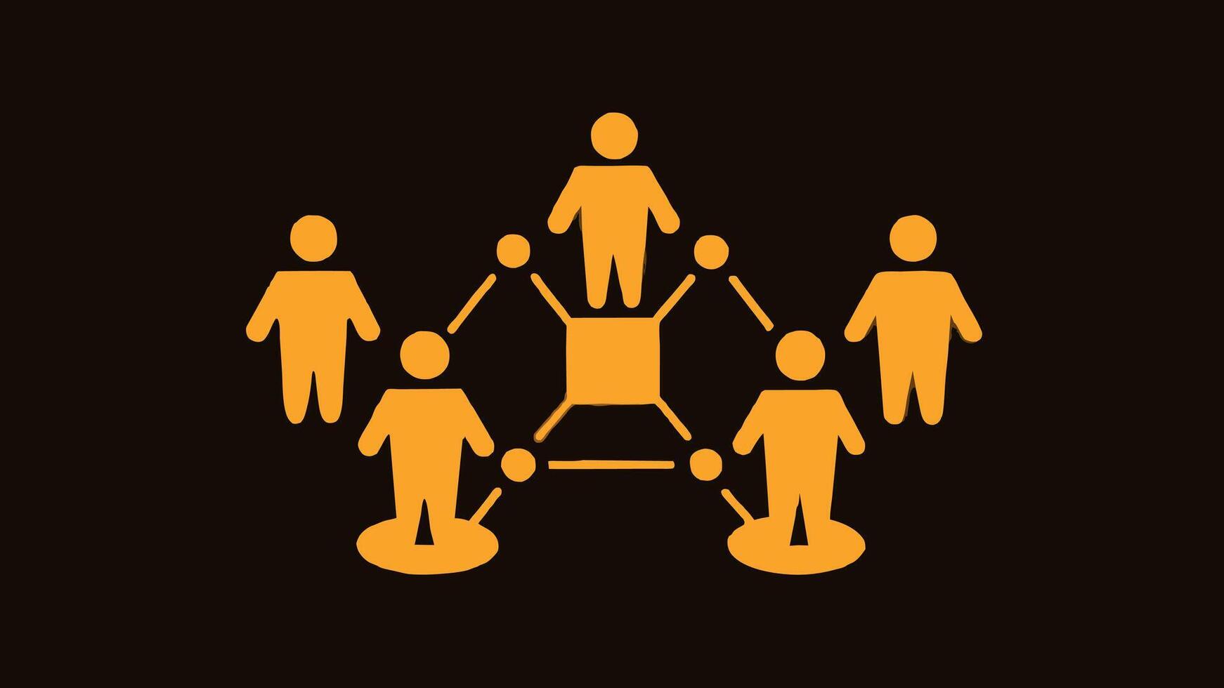 Team Work Building Vector Art