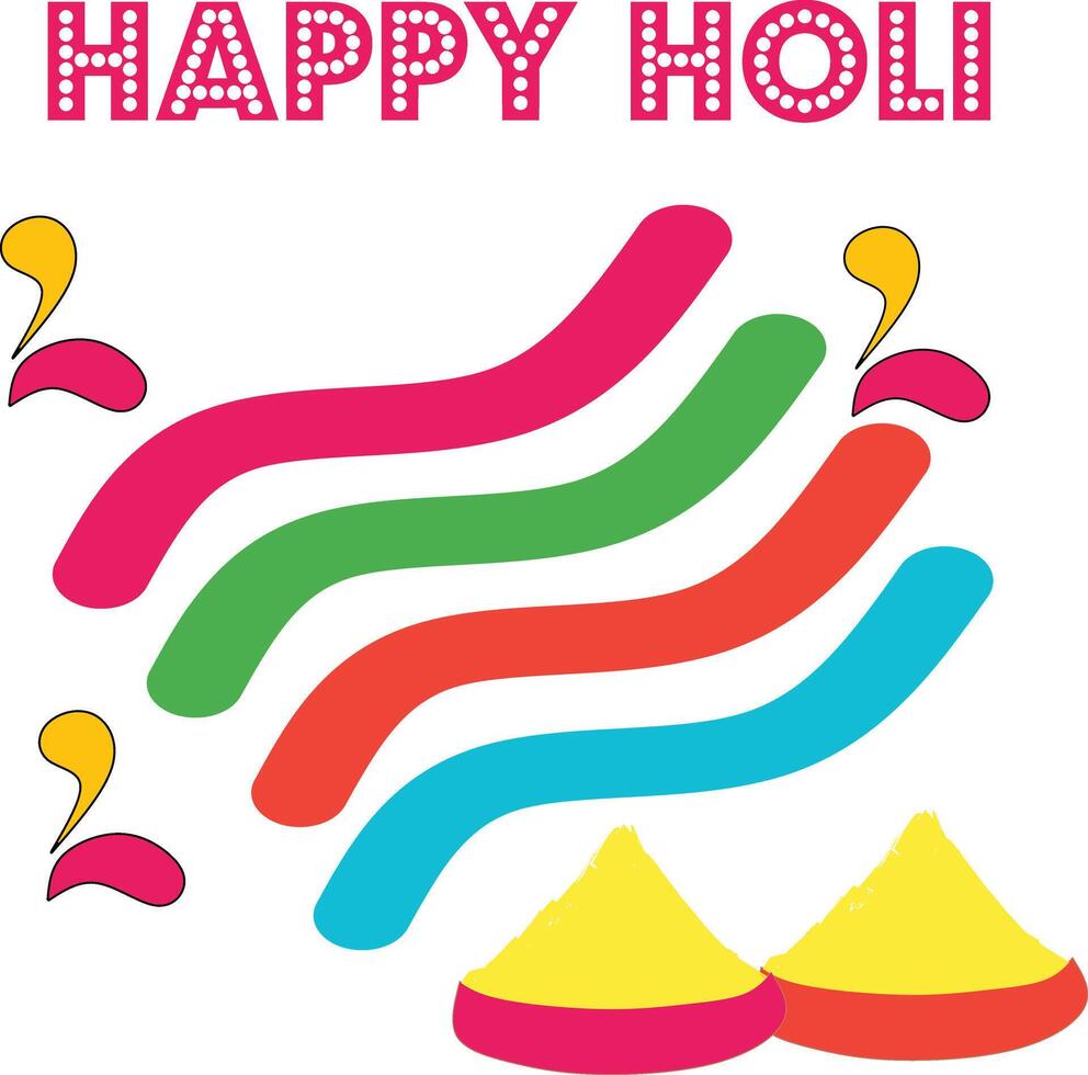 Happy Holi Social Media Post banner vector