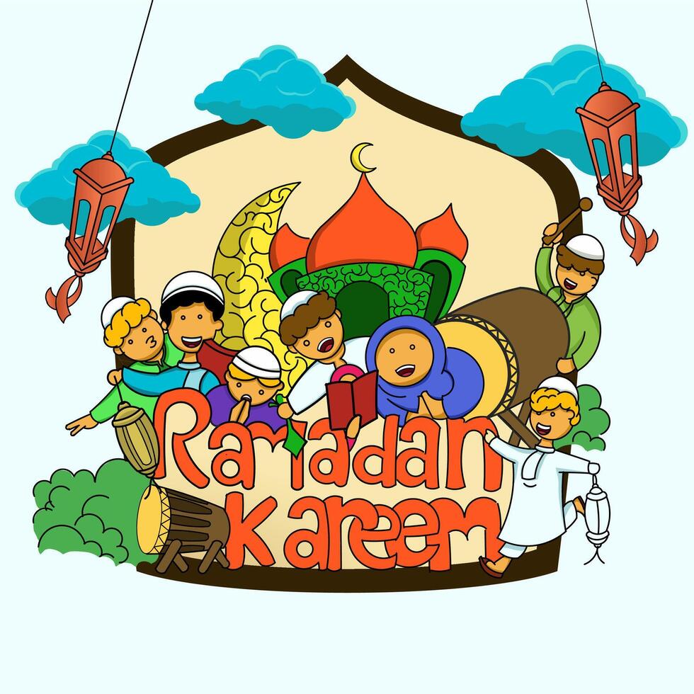 ramadan kareem illustration vector