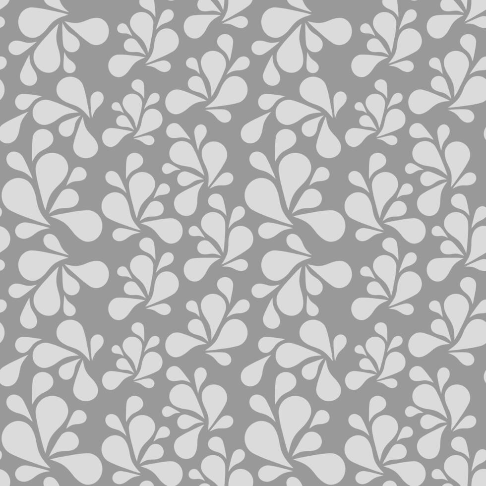 Seamless pattern with monograms on a gray background vector