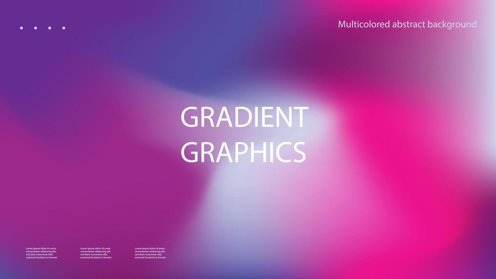 Trendy minimalist fluid blurred gradient background. Modern background for poster, brochure, advertisement, placards, website landing page. Vector illustration