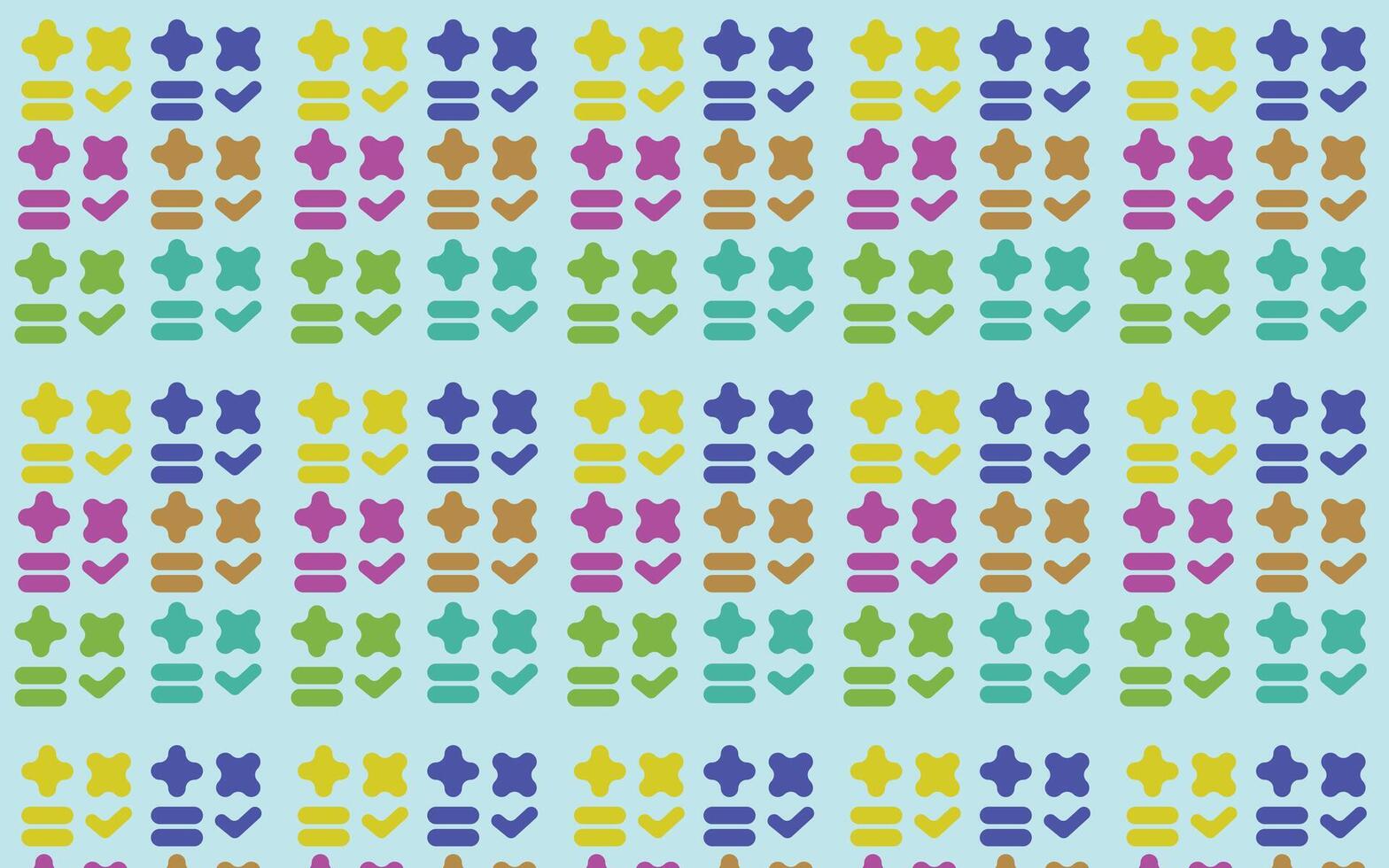 Mathematical Symbols Pattern, Vector Pattern, Math icons