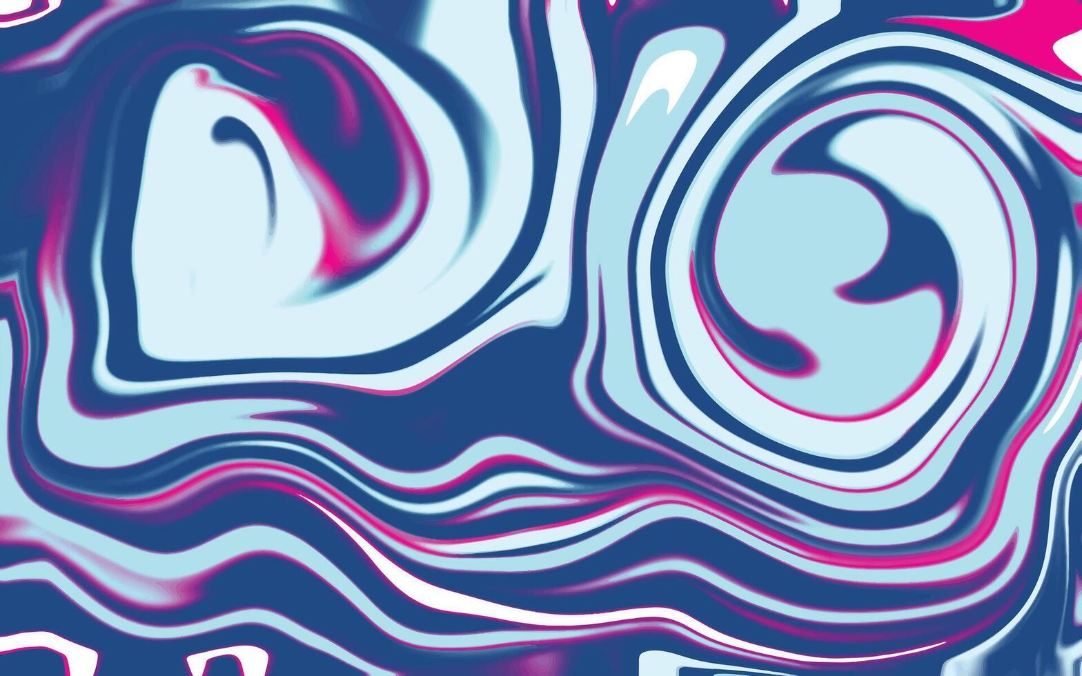 Abstract horizontal background with colorful waves. Trendy vector illustration in style retro 60s, 70s.