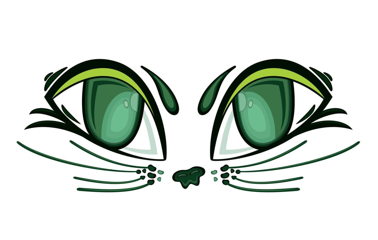 Cat eye logo design icon vector