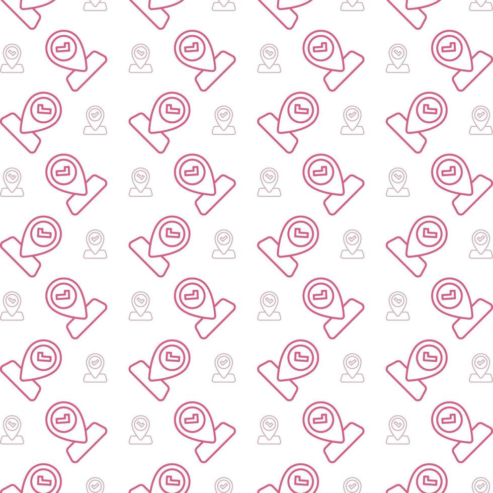 Location delightful trendy red color repeating pattern vector illustration background