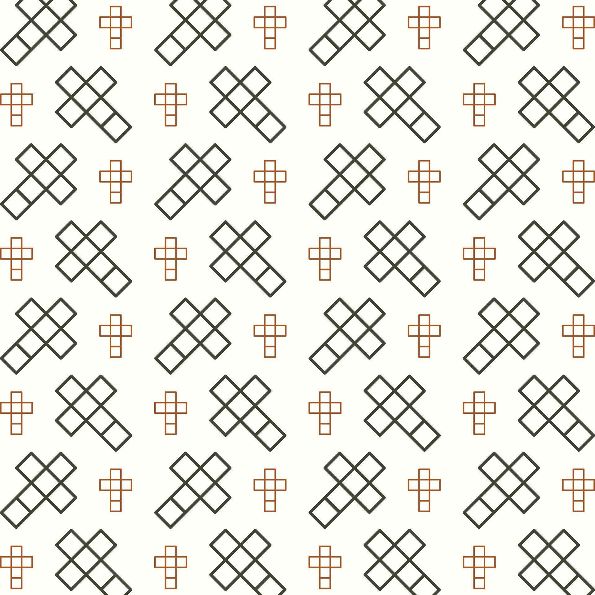 Crossword pretty trendy multicolor repeating pattern vector