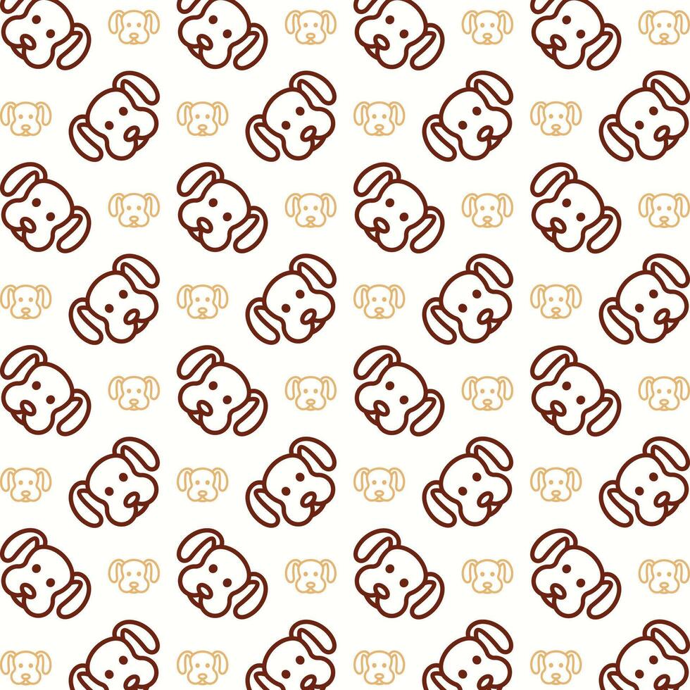 Dog attractive trendy multicolor repeating pattern vector illustration background