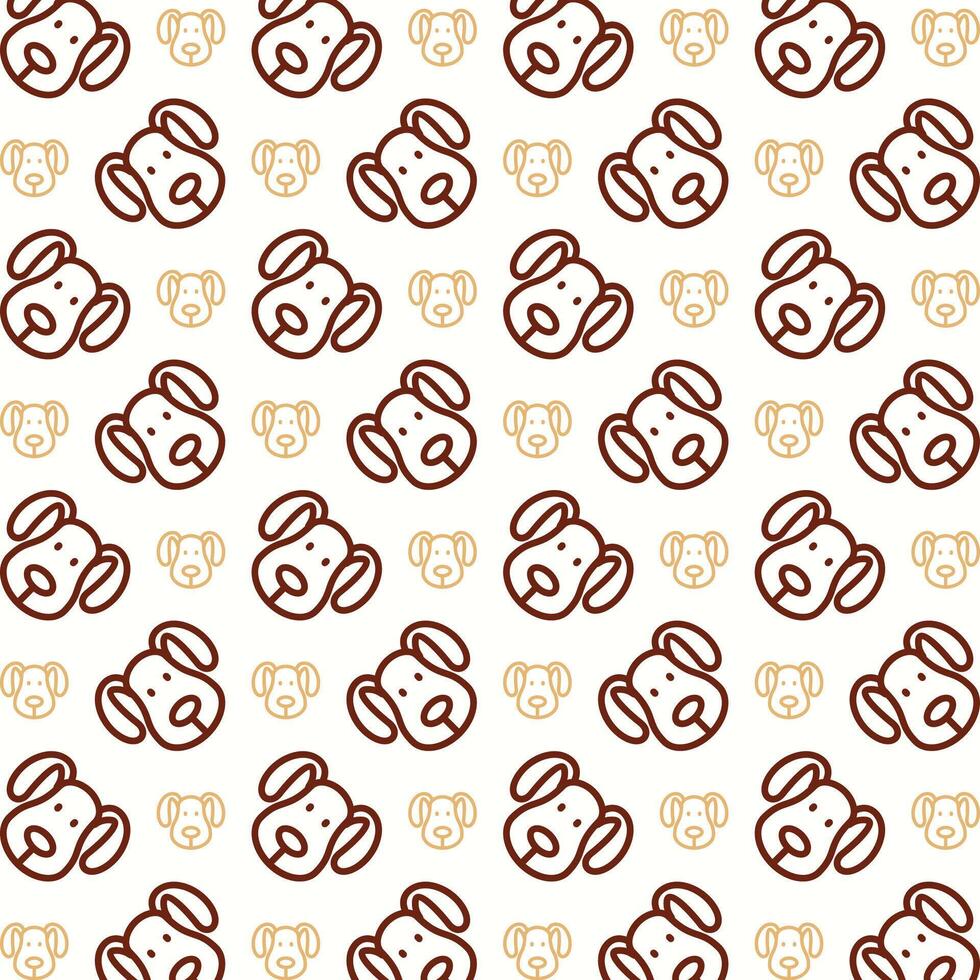 Slim dog attractive trendy multicolor repeating pattern vector illustration background