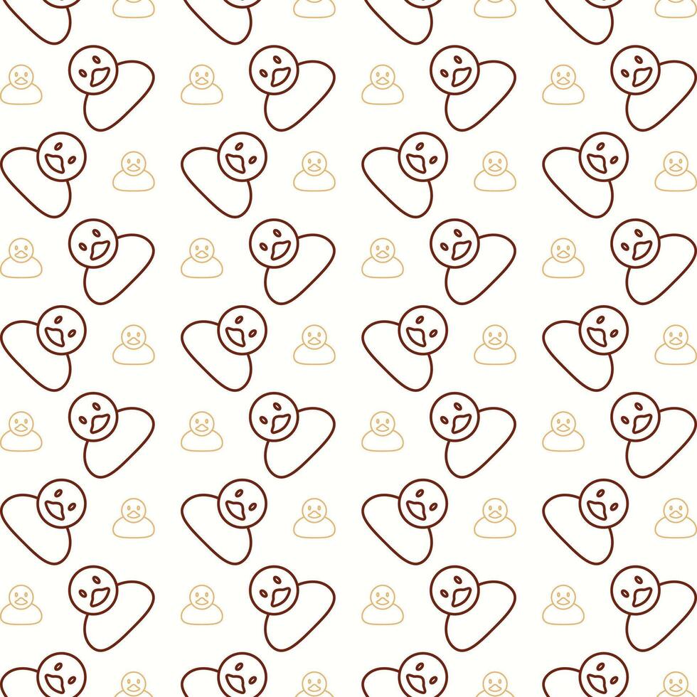 Duck attractive trendy multicolor repeating pattern vector illustration background