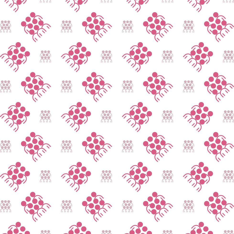 Customers delightful trendy red color repeating pattern vector illustration background