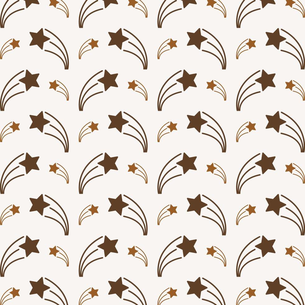 Shooting Star magnificent trendy multicolor repeating pattern vector illustration background