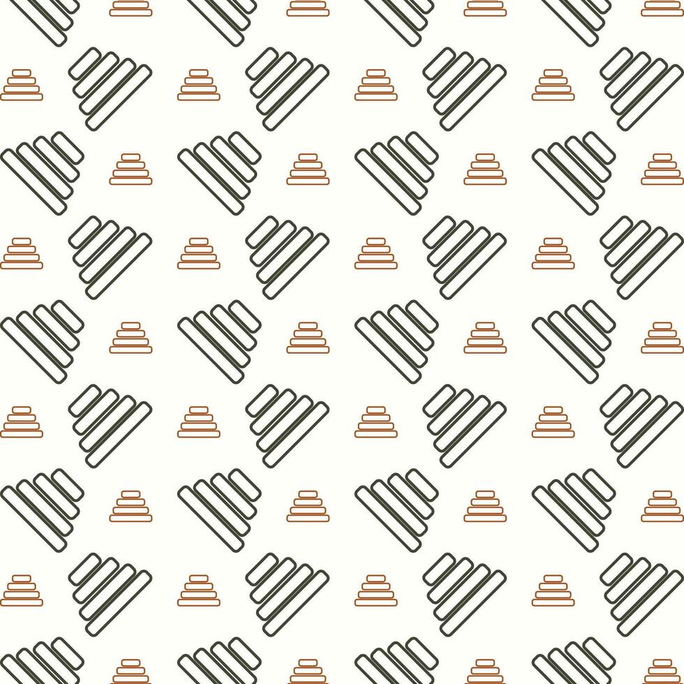 Toy pyramid trendy multicolor repeating pattern vector illustration background