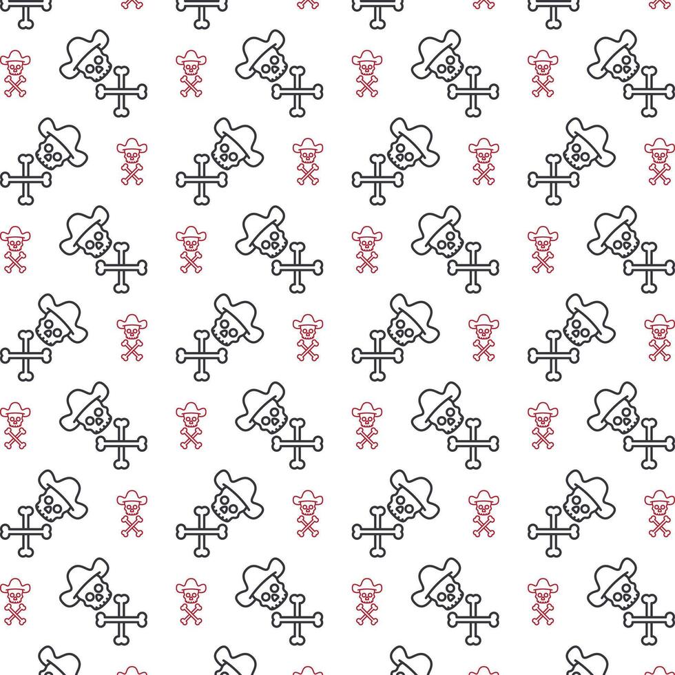 Pirate unique trendy multicolor repeating pattern vector illustration background