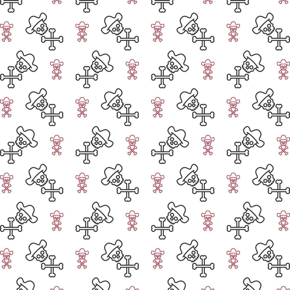 Pirate unique trendy multicolor repeating pattern vector illustration background