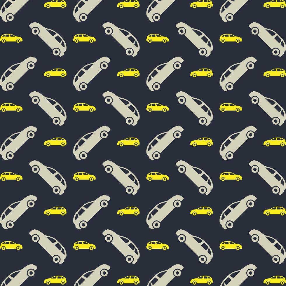 Car repeating pattern trendy style icon beautiful vector illustration background