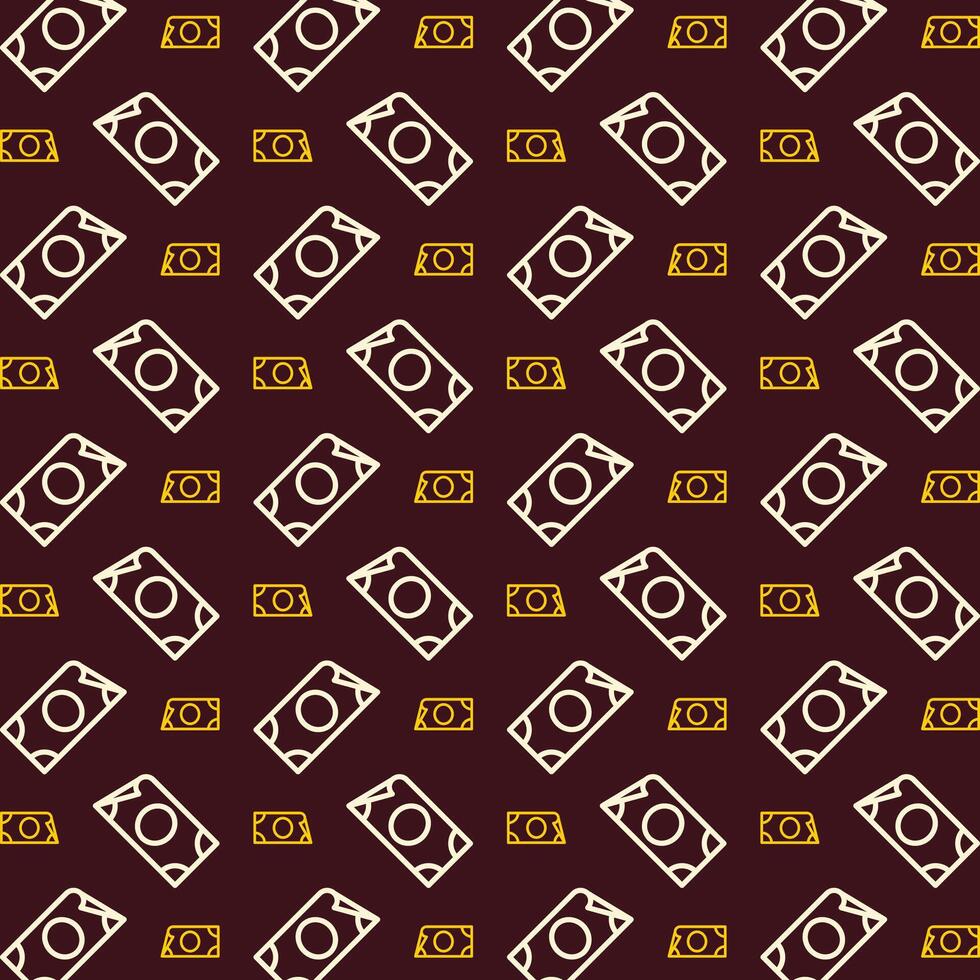 Money wonderful trendy multicolor repeating pattern vector illustration background