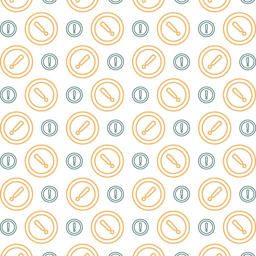 Exclamation icon brilliant trendy multicolor repeating pattern vector illustration background