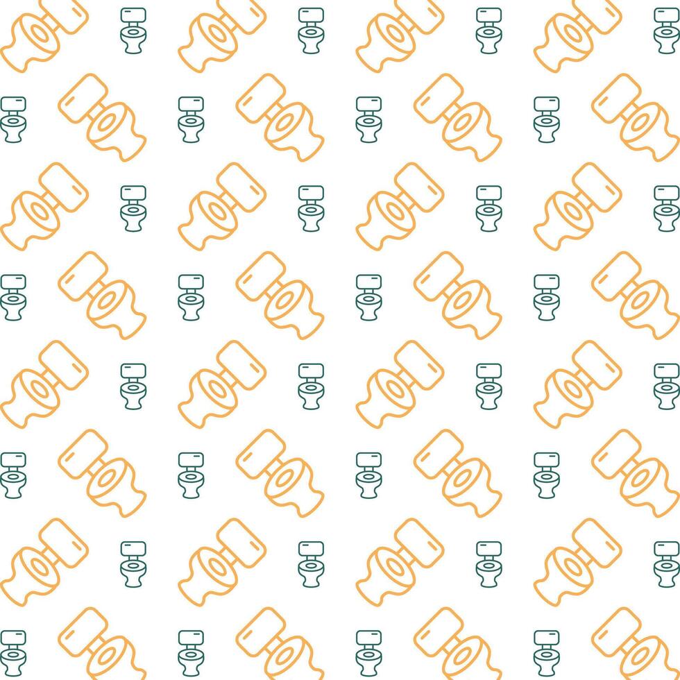 Toilet icon brilliant trendy multicolor repeating pattern vector illustration background