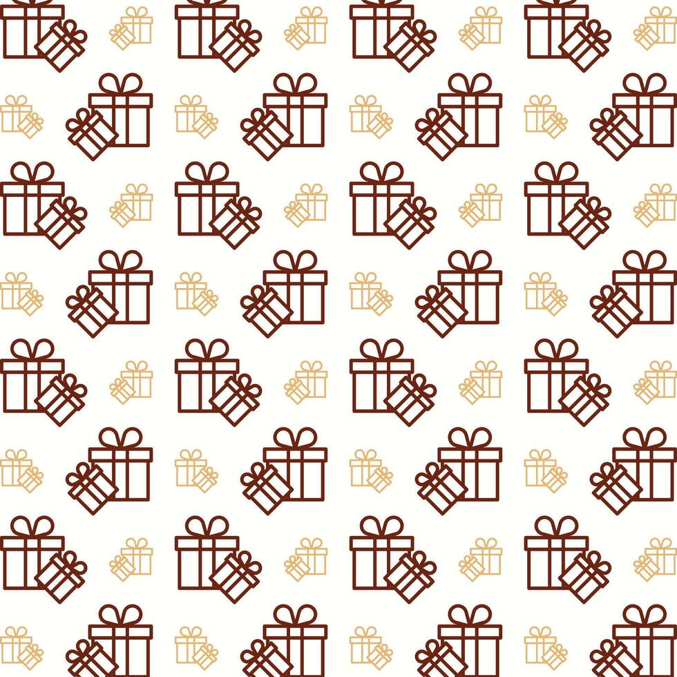 Gift attractive trendy multicolor repeating pattern vector illustration background