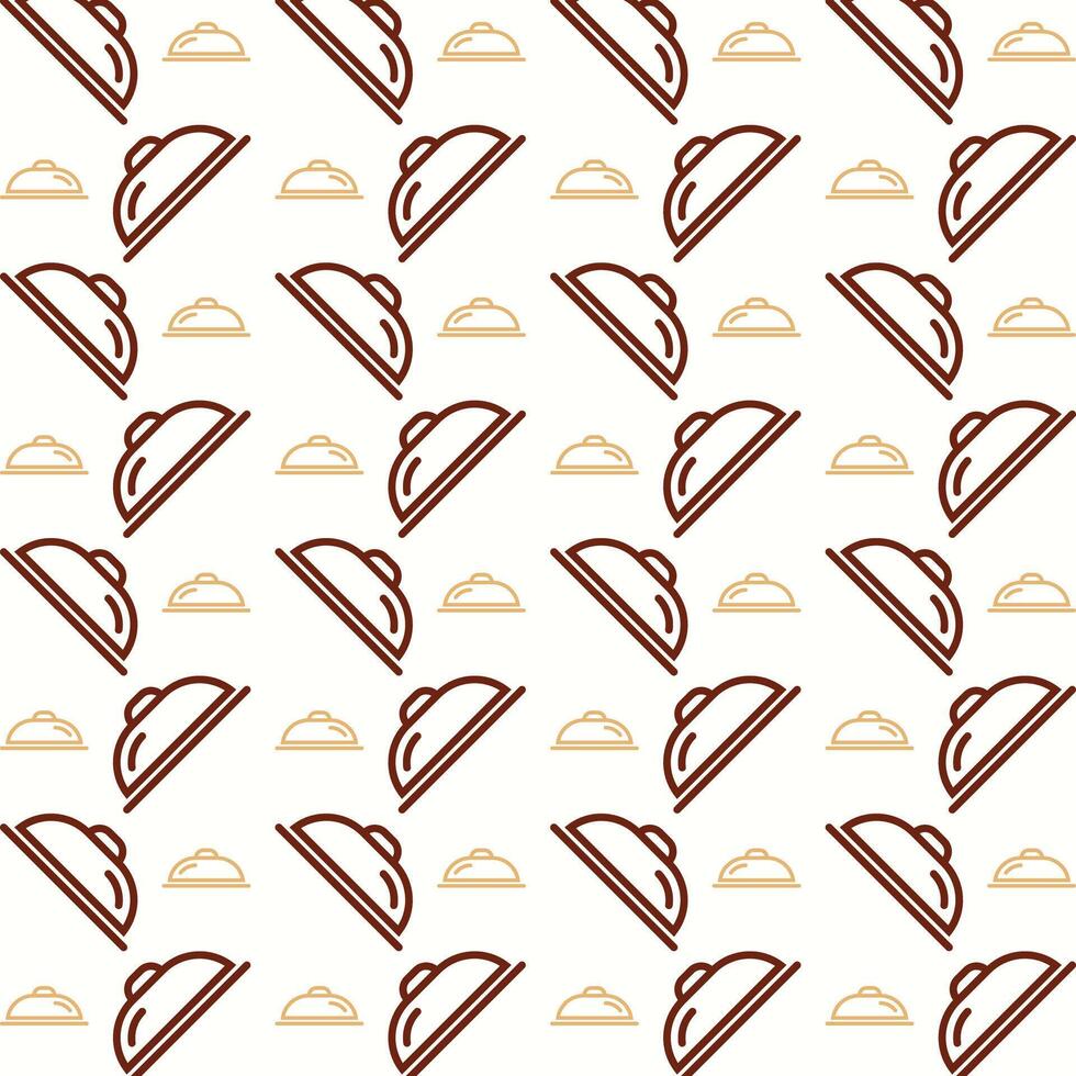 Food Tray attractive trendy multicolor repeating pattern vector illustration background