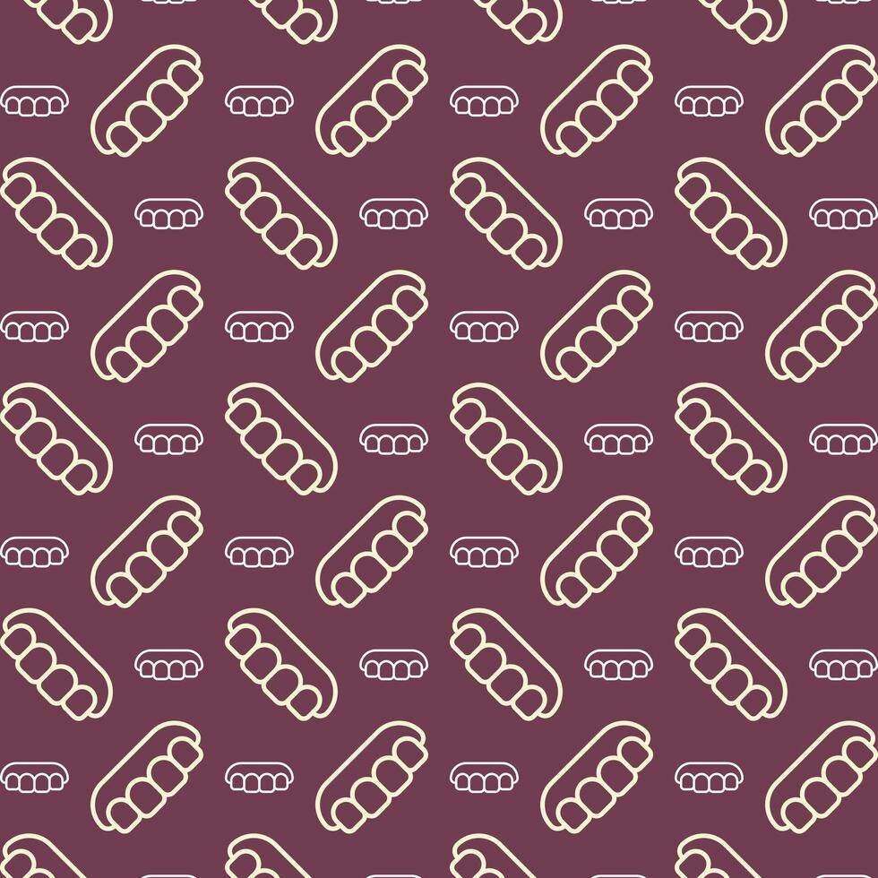 Dental icon repeating trendy pattern multicolor attractive vector illustration background