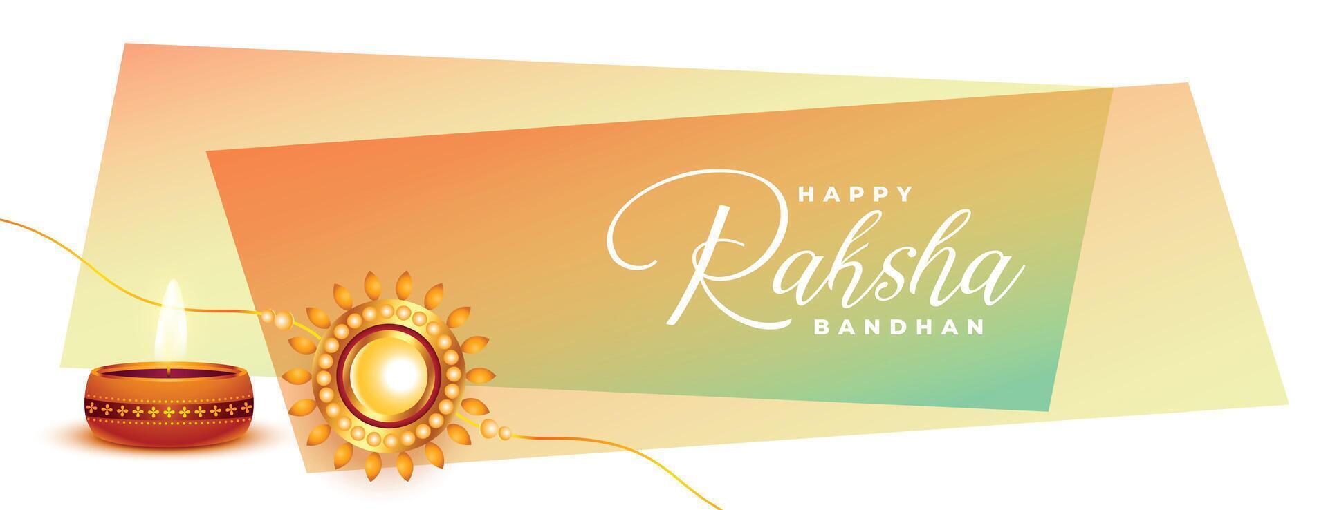 decorativo raksha Bandhan festival saludo tarjeta modelo vector