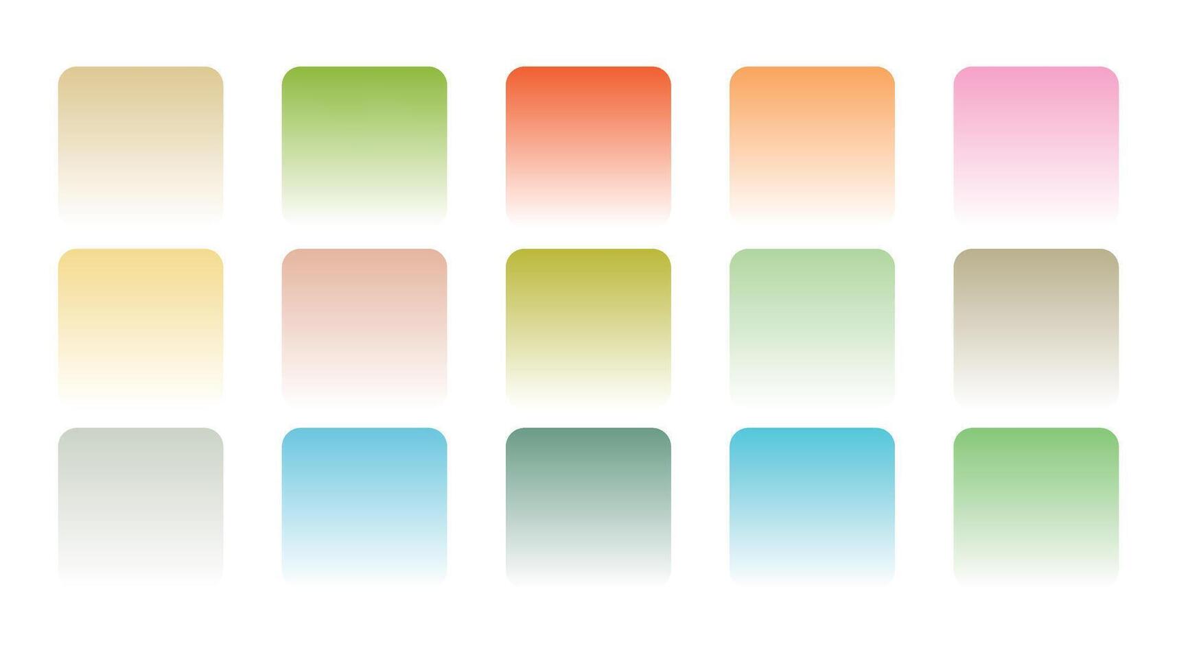 soft pastel color gradient combination set vector