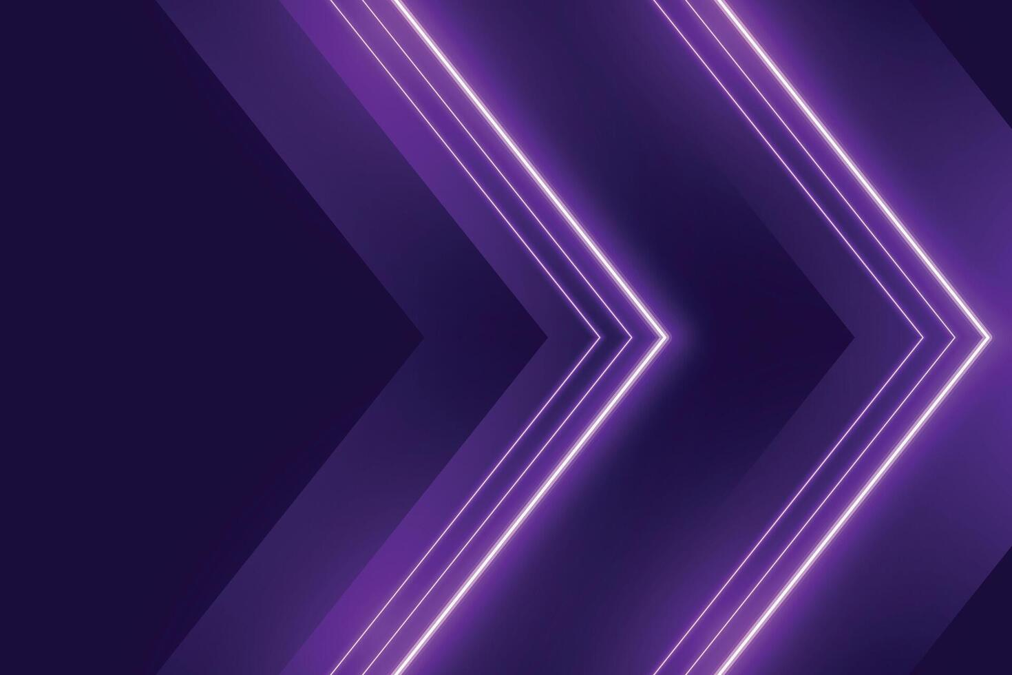 neon purple lights background in arrow style vector