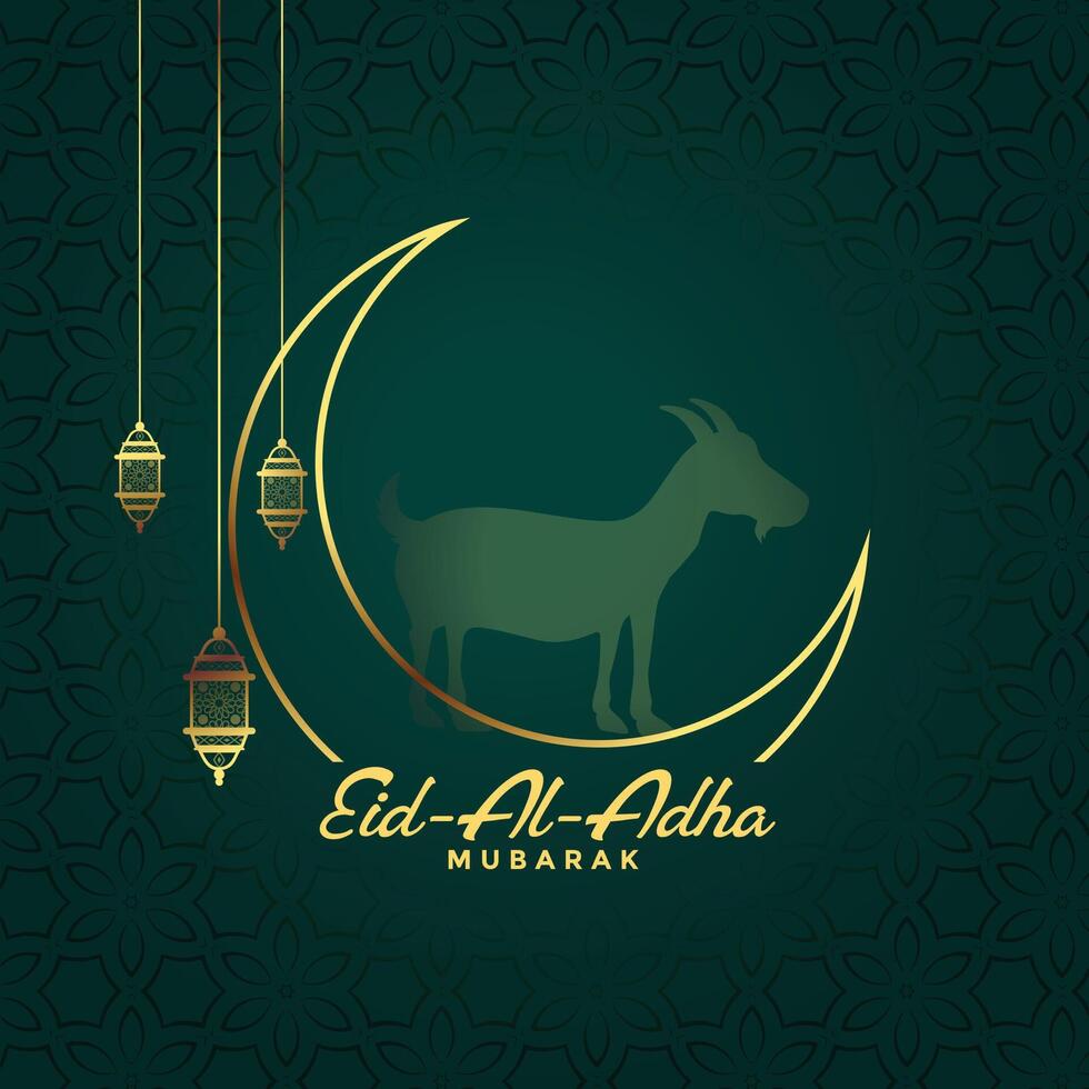 eid al adha bakrid mubarak festival banner design vector