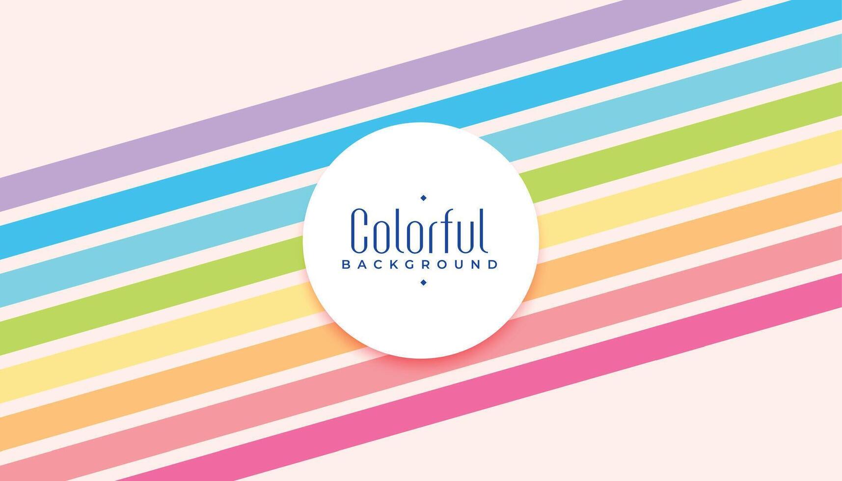 arco iris pastel color bonito líneas antecedentes vector