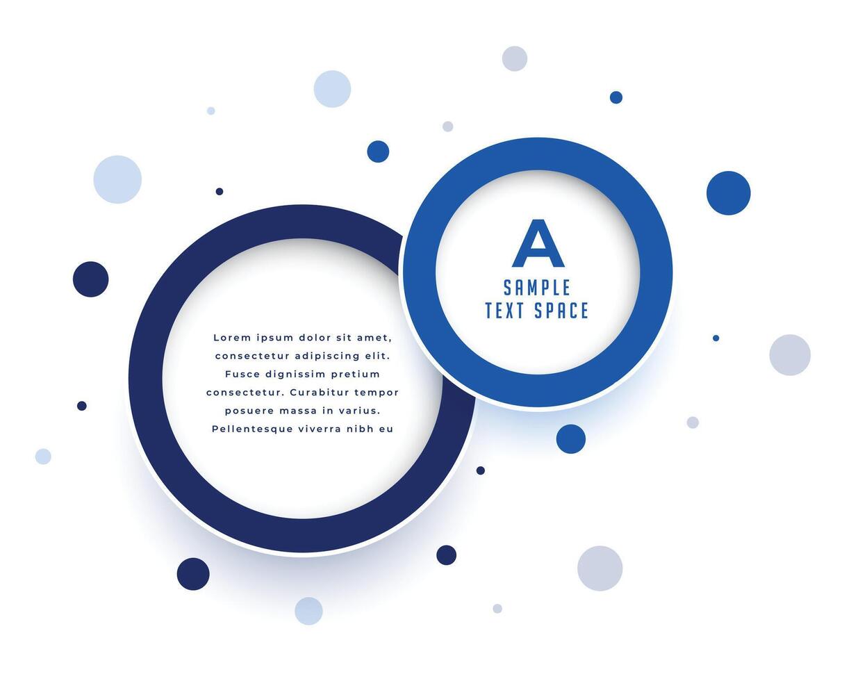 business infographic visualization template with text space on bubble design vector