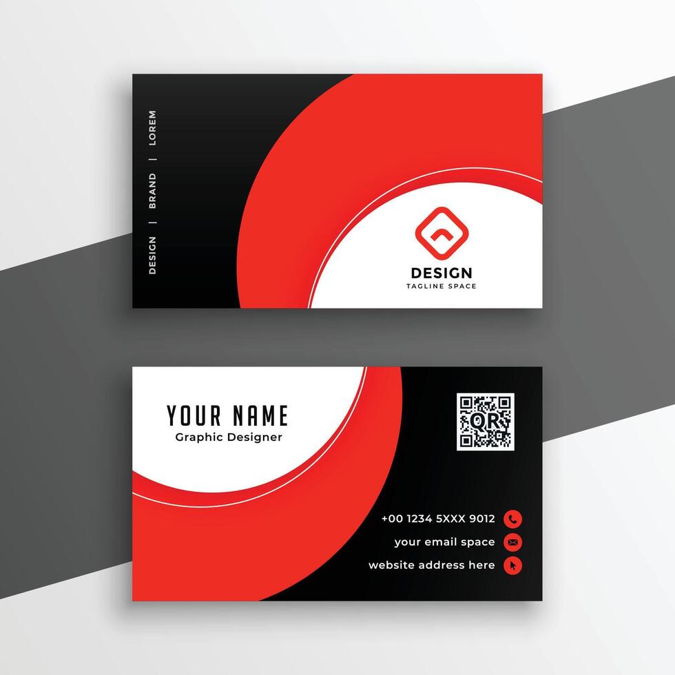 professional business card modern design vector