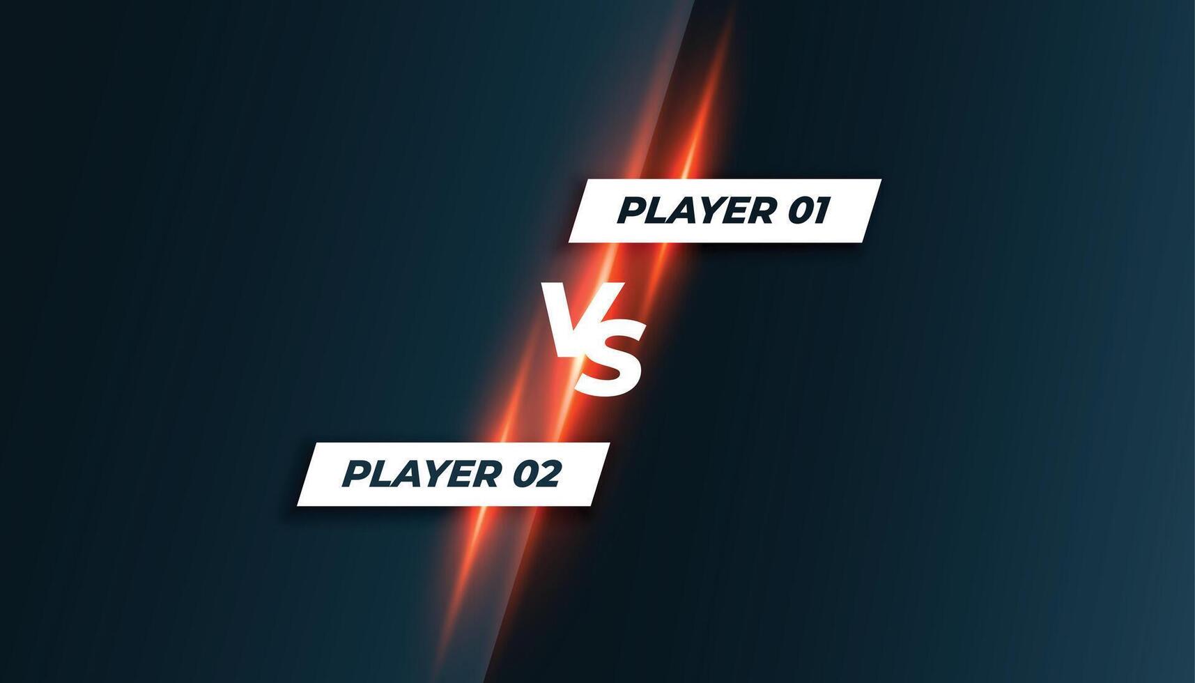 deporte o juego competencia versus vs pantalla antecedentes vector