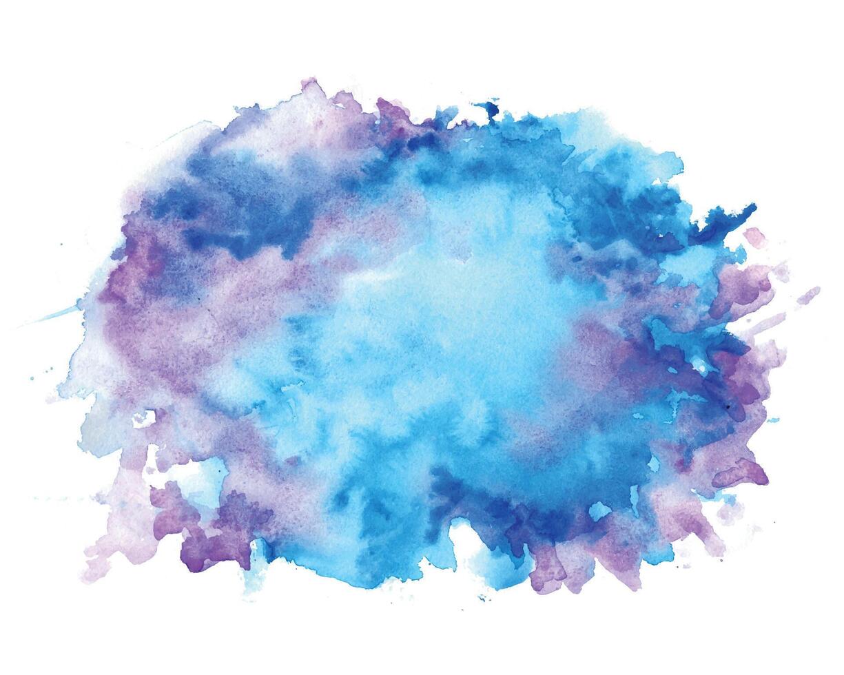 abstract nice blue shades watercolor texture background vector