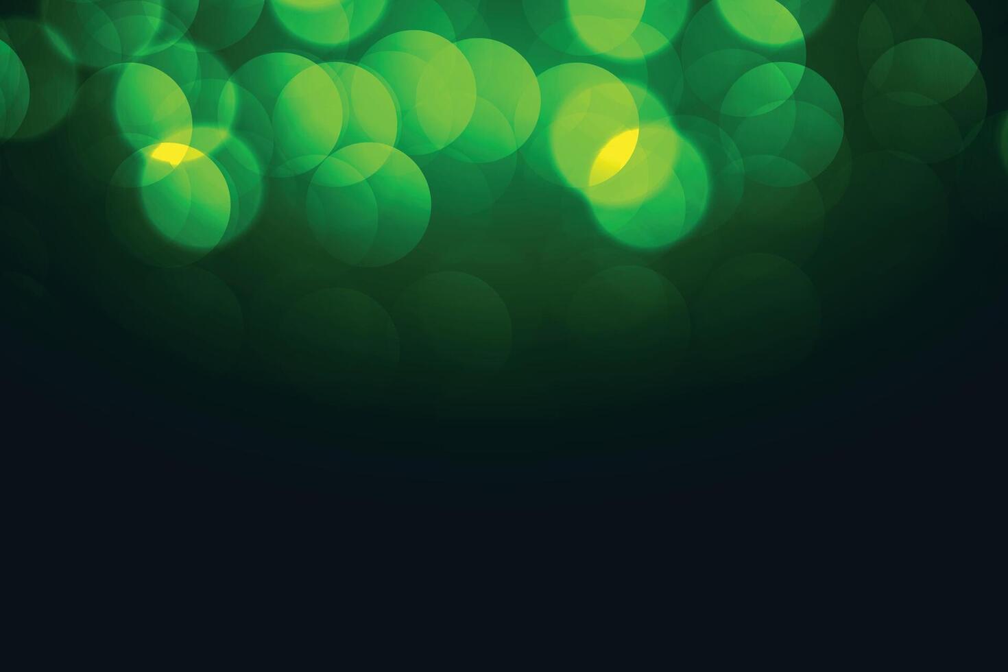 atractivo verde bokeh luces efecto antecedentes diseño vector