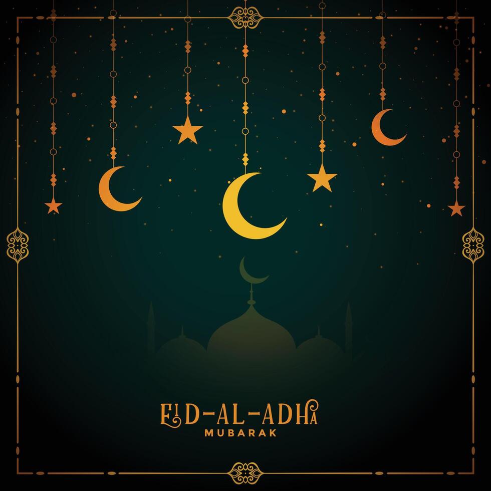 decorativo eid Alabama adha Mubarak festival antecedentes diseño vector