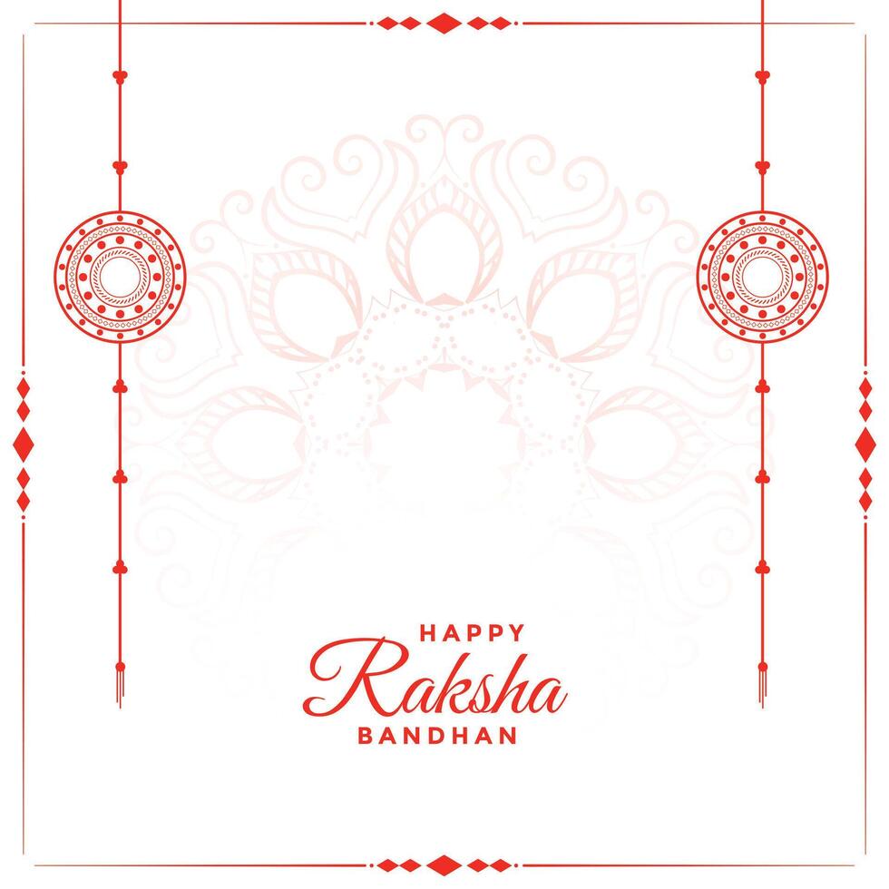 happy raksha bandhan festival background with text space vector