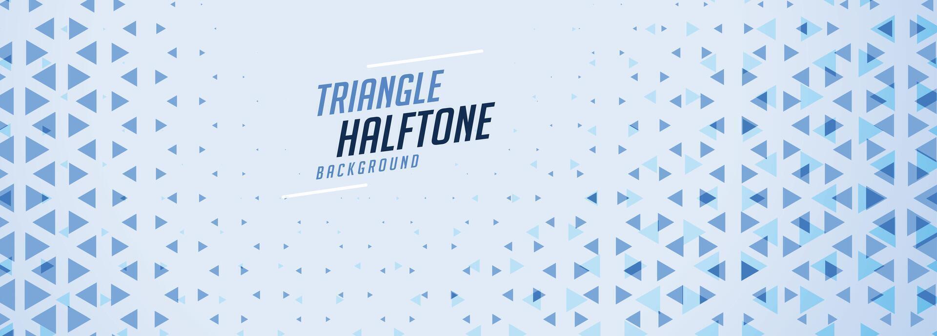 stylish blue halftone shapes banner design vector