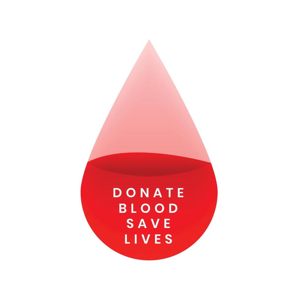 donate blood save lives concept poster for world blood donor day vector