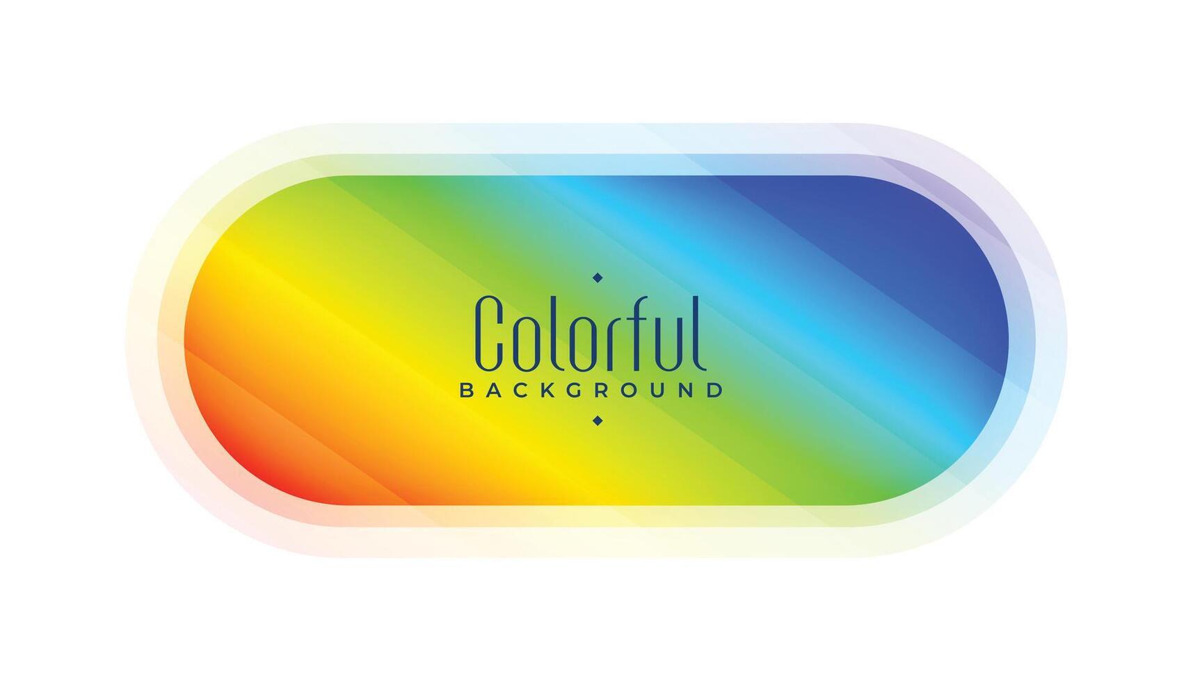 stylish rainbow colors frame abstract background vector