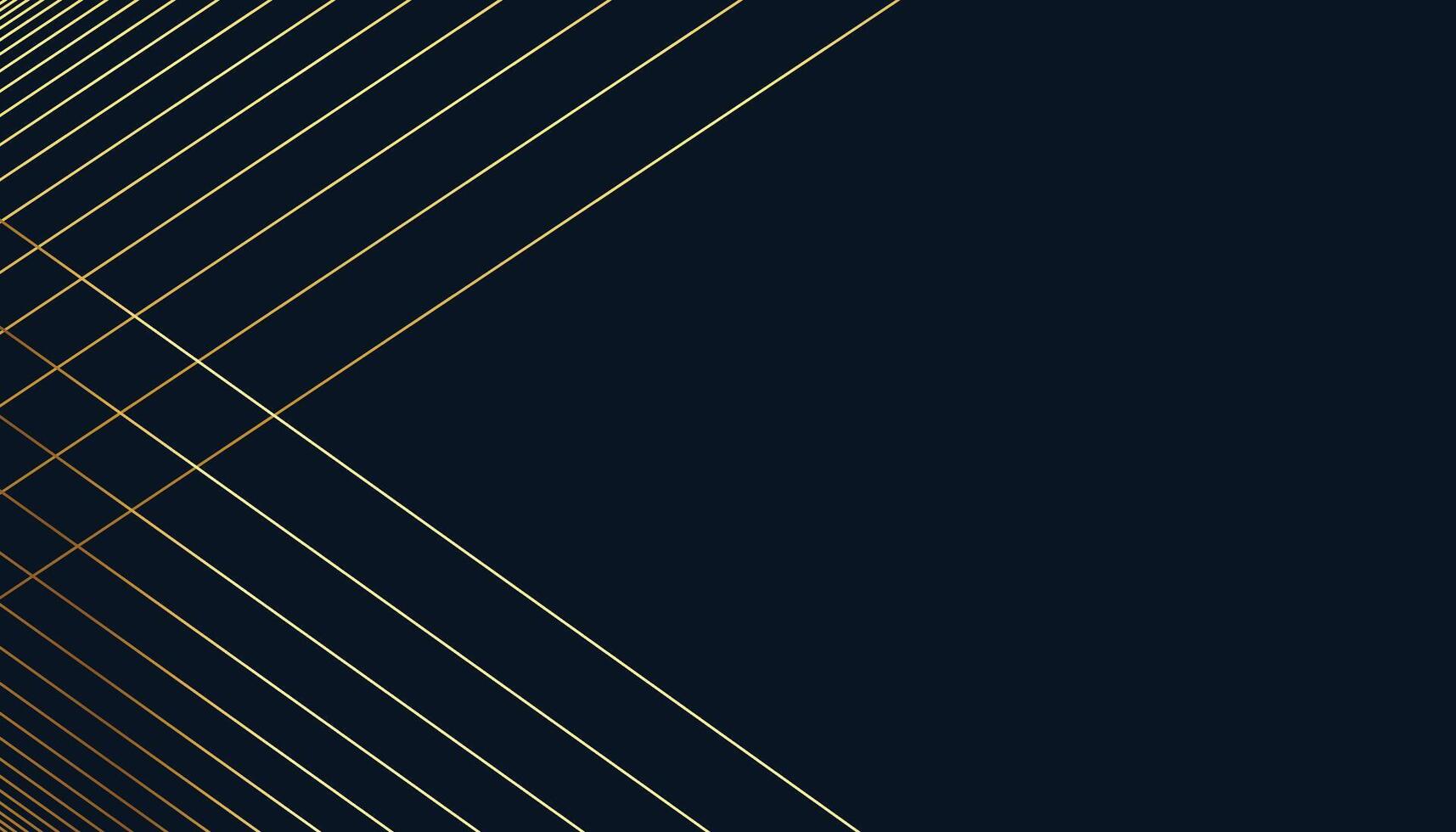 dark background with golden lines shapes with text space vector