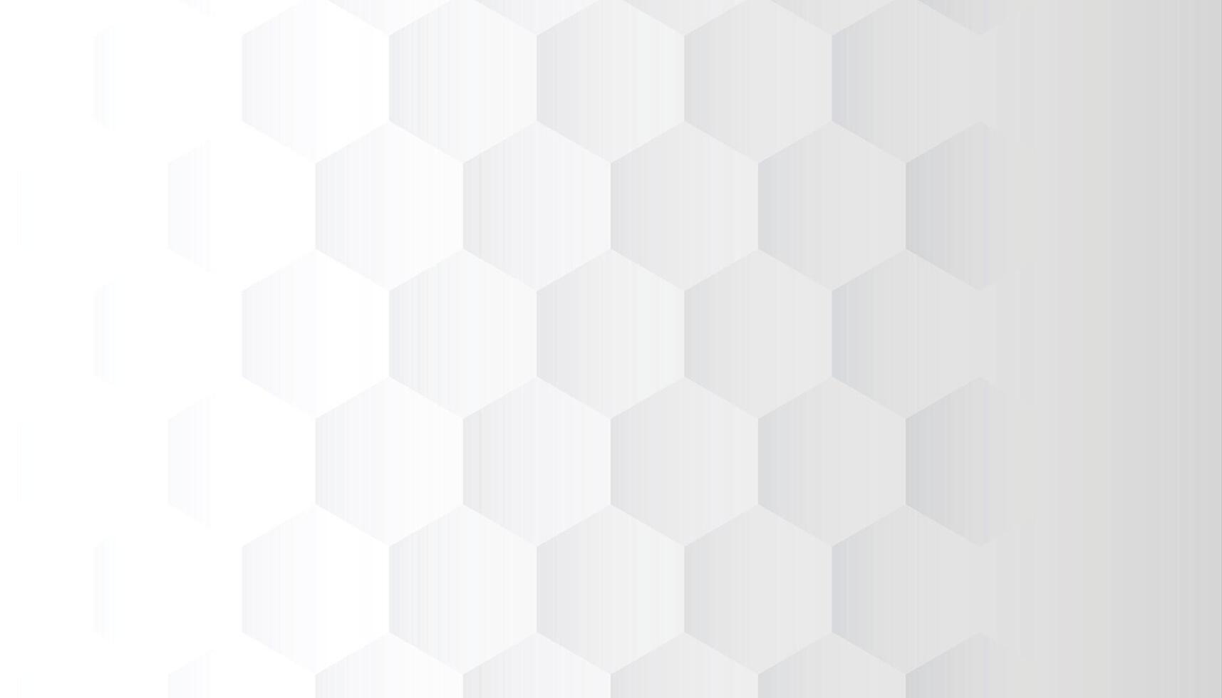 white background with 3d hexagonal pattern design vector