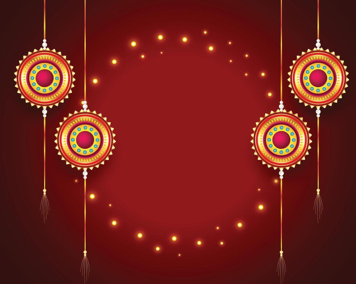 indian festival raksha bandhan background with image or text space vector