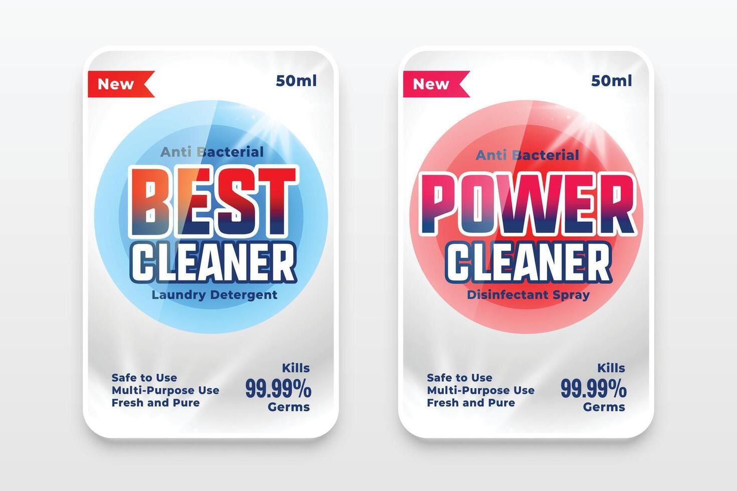 best power detergent cleaner template design vector